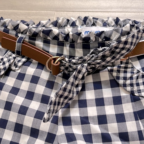 Gorgeous navy and white gingham shorts! - Picture 2 of 4